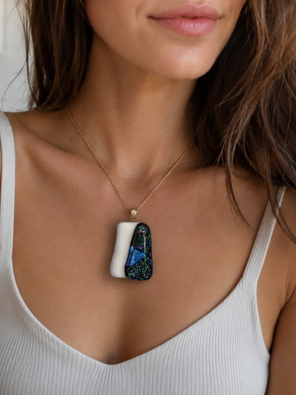 Dichroic Glass Pendant